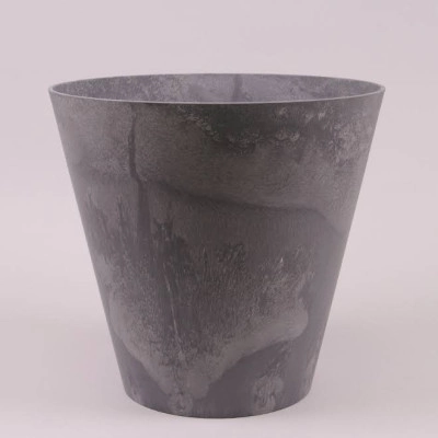 Горшок пластмассовый Tubus Beton Effect маренго 20см.