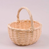 Корзина из лозы персиковая 37887