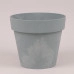 Горшок пластмассовый Cube Beton Effect бетон 14см.