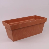 Балконний ящик Cube Case Beton Effect теракотовий 40см.