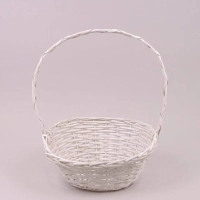 Корзина из лозы белая 50068