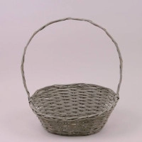 Корзина из лозы серая 50076