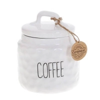 Банка керамическая COFFEE Bianco 800 мл. 32305