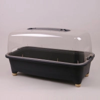 Мини-теплица Respana Planter Wood Low Set антрацитовая