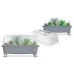 Міні-теплиця Respana Planter Wood Low Set сіра