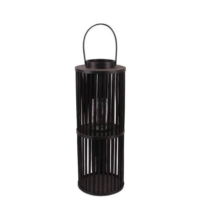 Подсвечник-фонарь с ручкой LUCIE BLACK 35396
