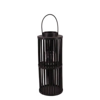 Подсвечник-фонарь с ручкой LUCIE BLACK 35406
