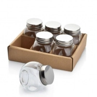 Комплект скляних банок BASIC KITCHEN 6 шт. 35479