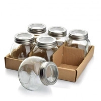 Комплект скляних банок BASIC KITCHEN 6 шт. 35480
