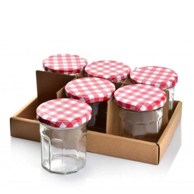 Комплект скляних банок BASIC KITCHEN 160 мл. 6 шт. 35483