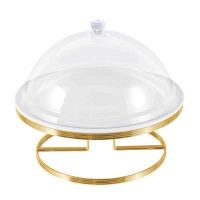 Тортівниця керамічна на металевій підставці ELEGANT KITCHEN H-27 см. 35656
