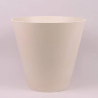 Горшок пластмассовый Tubus Beton Effect кремовый 40см.