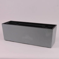 Горшок пластмассовый с вкладом URBI CASE BETON EFFECT бетон 58см.