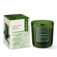 Свеча ароматическая с деревянным фитилем "Cedarwood" 28852