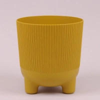 Горщик пластмасовий ARIA JUMPER гірчичний 14см.