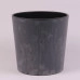 Горшок пластмассовый с вкладом URBI ROUND BETON EFFECT маренго 25см.