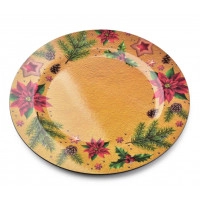 Підставка для свічки Blanche Colours золота з малюнком D-33 см. 35905
