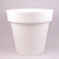 Горшок пластмассовый Lexo Round белый 78см.