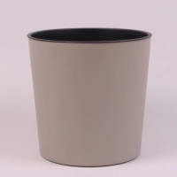 Горшок пластмассовый с вкладом URBI ROUND мокка 30см.