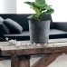 Горшок пластмассовый с вкладом URBI ROUND BETON EFFECT кремовый 30см.