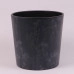 Горшок пластмассовый с вкладом URBI ROUND BETON EFFECT антрацитовый 30см.