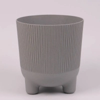 Горшок пластмассовый ARIA JUMPER ECO серый 14см.