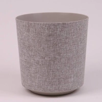 Горщик пластмасовий GAMA TEXTIL taupe 19.5см.