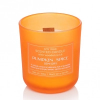 Свічка ароматична з дерев'яним гнотом "Pumpkin Spice" ("Semi Dry") 28870