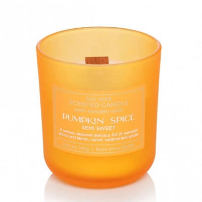 Свеча ароматическая с деревянным фитилем "Pumpkin Spice" ("Semi Sweet") 28871