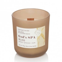 Свеча ароматическая с деревянным фитилем "God's SPA" ("Bliss") 28872