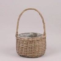 Корзина из лозы серая 39854