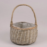 Корзина из лозы серая 39857