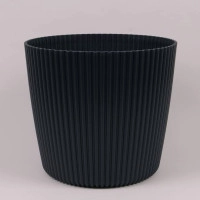 Горщик пластмасовий Milly Round антрацитовий 13см.