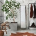 Горшок пластмассовый с вкладом JUKA ECO recycled серый бетон 25х25см.