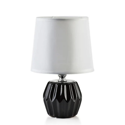Лампа керамическая настольная Leti Black 22.5 см. 36075