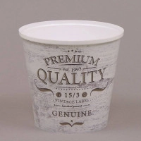 Горшок пластмассовый IML высокий Premium Quality 13см.