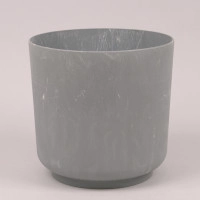 Горщик пластмасовий Satina BETON світлий бетон 13см.