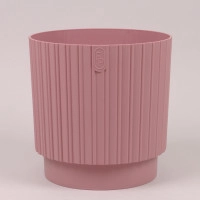 Горщик пластмасовий Mika Cyli Petit Eco Recycled рожевий 18см.
