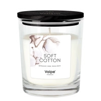 Свічка ароматична з дерев'яною кришкою Bispol "Soft Cotton" 27721