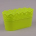 Горщик пластмасовий овальний Lace лайм 28.5см.