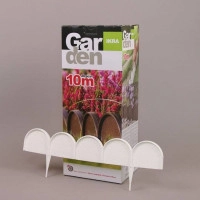 Бордюр садовий Garden Line білий 10м.