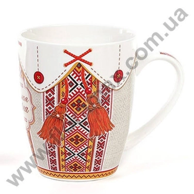 Чашка фарфорова Вишиванка 0,38 л. 28403