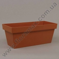 Балконный ящик Cube Case терракотовый 40см.