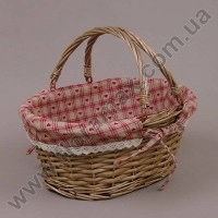 Корзина с тканью с двумя ручками 5333